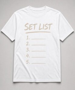 Alternative view of Set List Handwritten Unisex T-Shirt