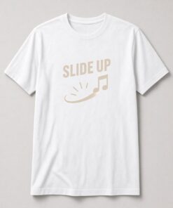 Alternative view of Slide Up Music Note Unisex T-Shirt